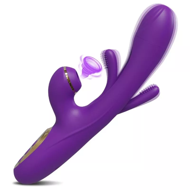 Vibro Rabbit Clitsuck 13 x 3,6cm Violett
