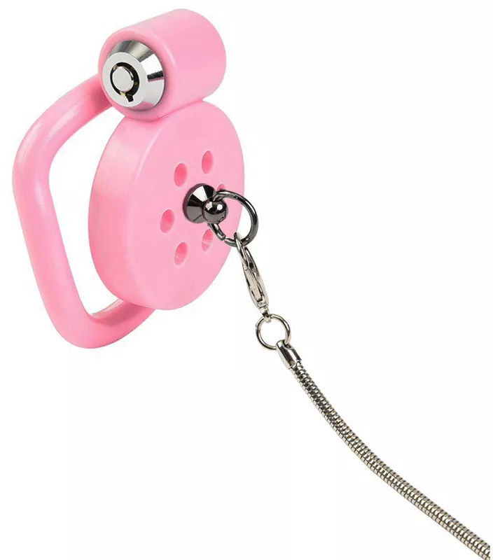 Käfig mit Leine Leashidy 2,5 x 3,8 cm Rosa