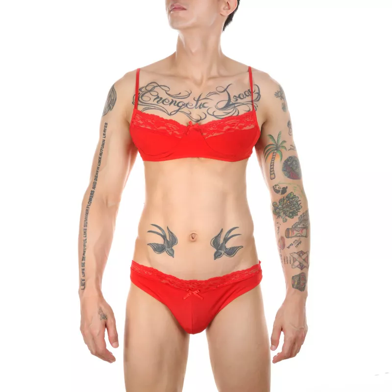 Ensemble Slip und BH Tarmina Rot