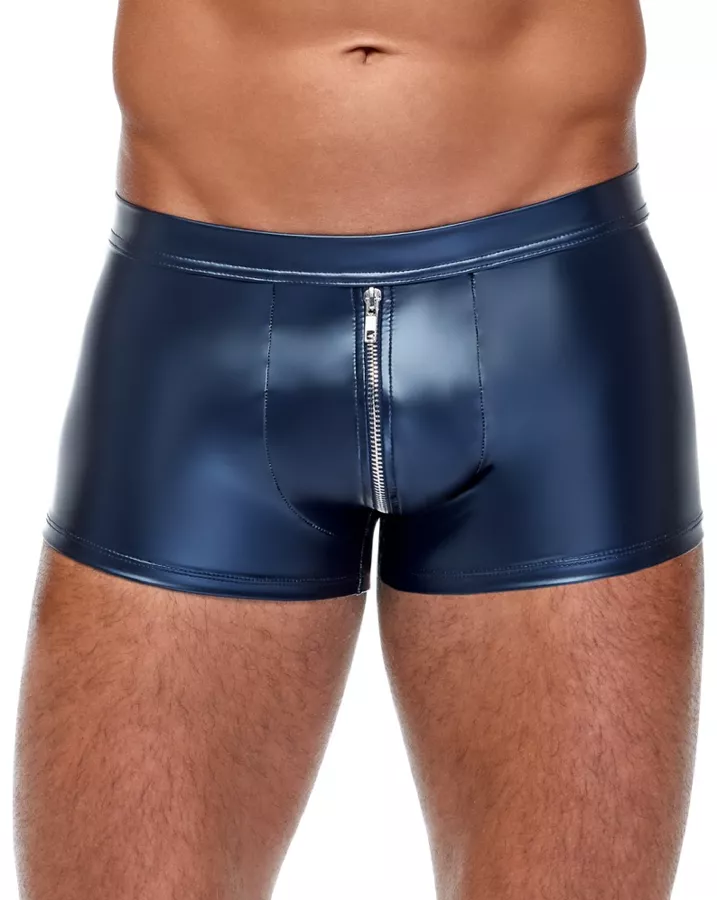 Boxer mit Reißverschluss Andio Metallisch Blau