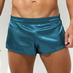 Short mit Jock Slit Blau