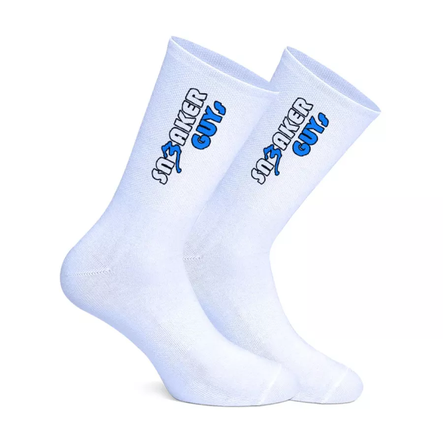 Socken Sneaker Guys Weiß-Blau