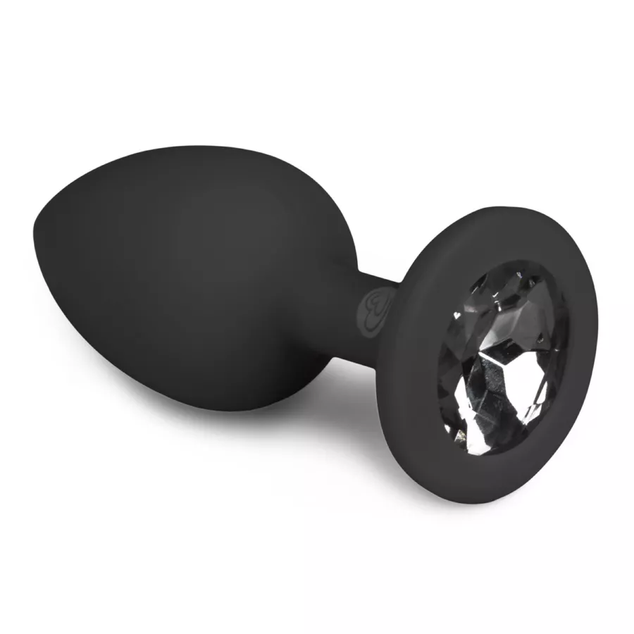 Schmuck-Plug Diamond schwarz 6 x 2,7 cm