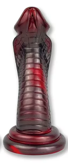 Cobra-Dildo 19 x 6cm Rot