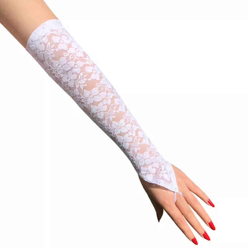 Lange Handschuhe NESSA Weiß