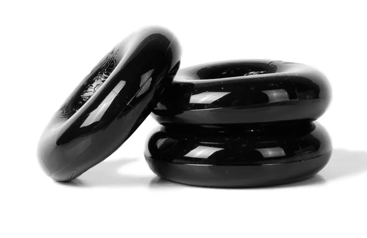 Set von 3 Cockrings Chubby Schwarz