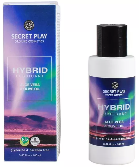 Bio-Hybrid-Gleitgel Hybrid Lube Aloe Vera und Olivenöl 100ml