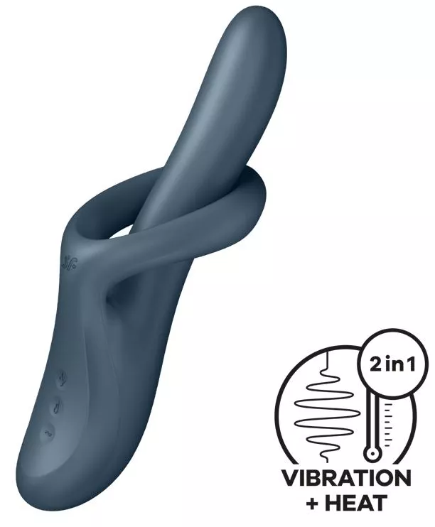 Vibrator Kaninchen Heat Flex 4 Grau