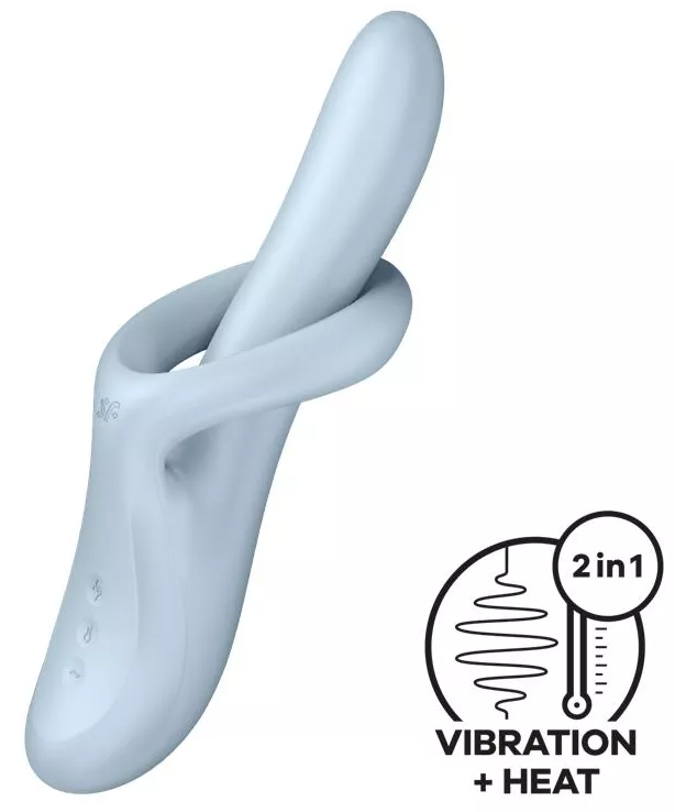 Vibrator Kaninchen Heat Flex 4 Blau