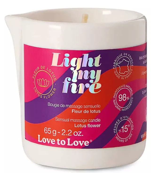 Massagekerze Light My Fire 65g Lotusblüte