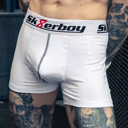 Sk8erboy lange Boxershorts Weiß