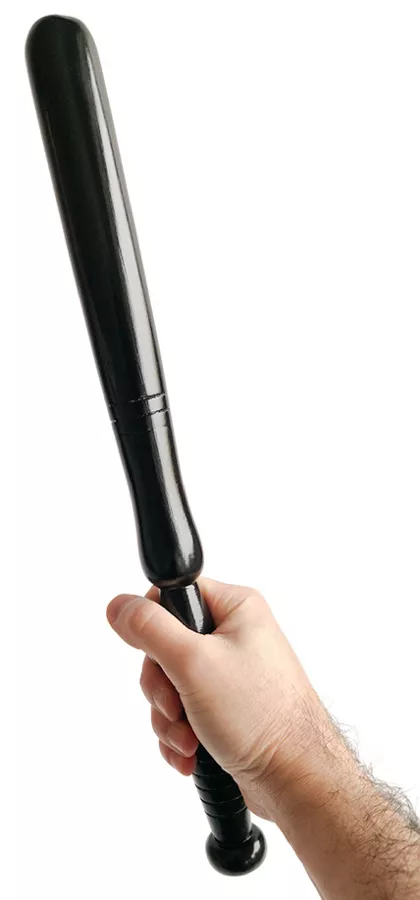 Polizeischlagstock Woodie 40 x 3cm Schwarz