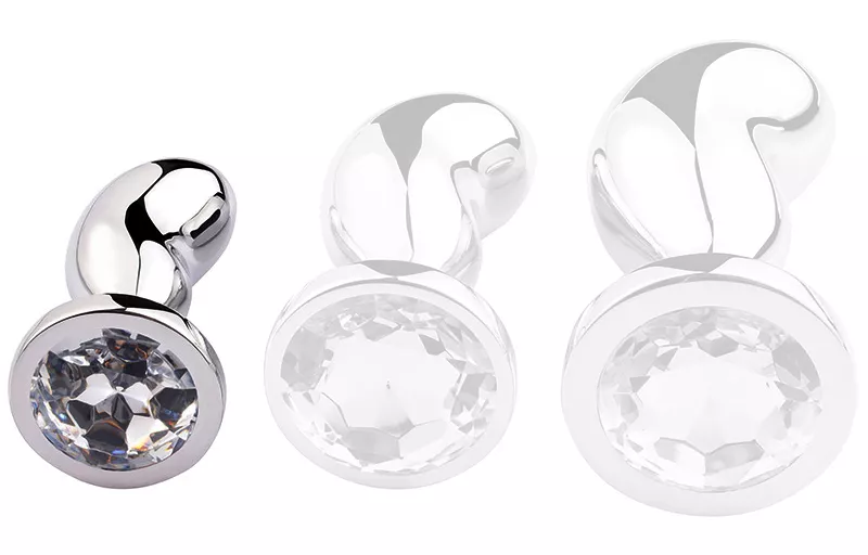 Schmuck-Plug BEAN SILVER S 6 x 2.3cm