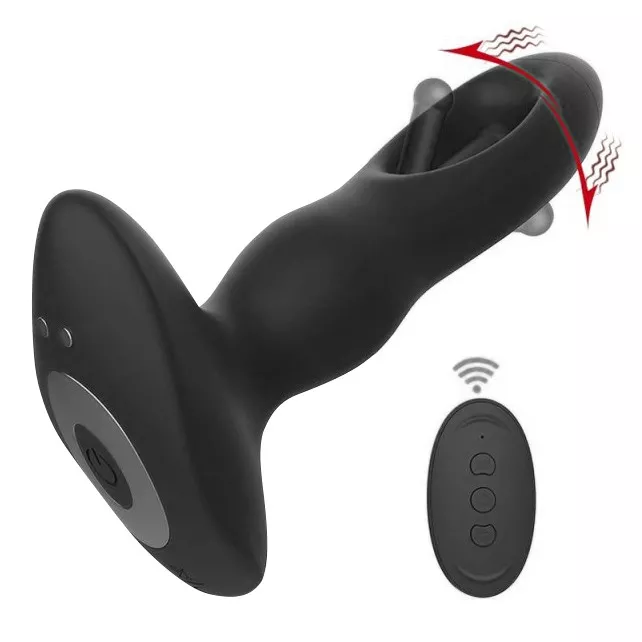 Vibrierender Prostata-Stimulator Slapslup 13 x 3.6cm Schwarz