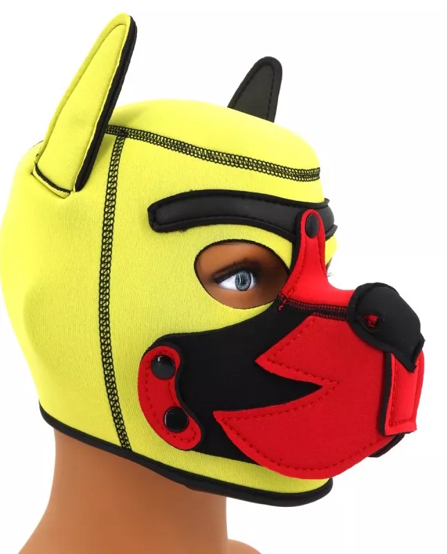 Puppy Fox Haube Neopren Gelb-Rot
