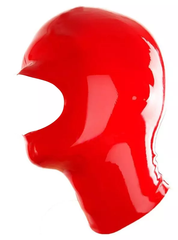 Latex-Haube Openose Rot