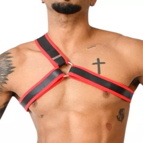 Neopren-Harness Delta Xrub Schwarz-Rot