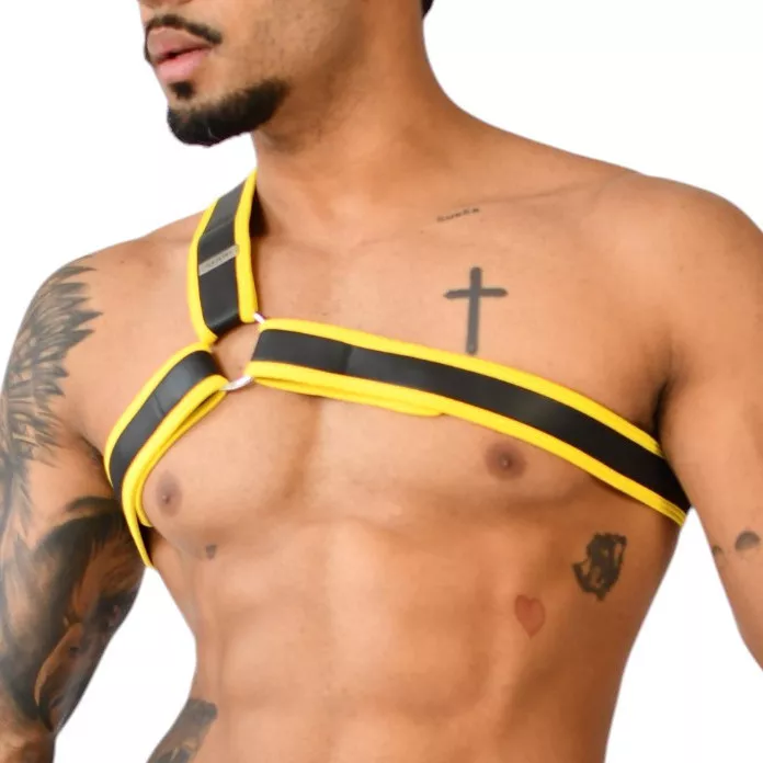 Neopren-Harness Delta Xrub Schwarz-Gelb