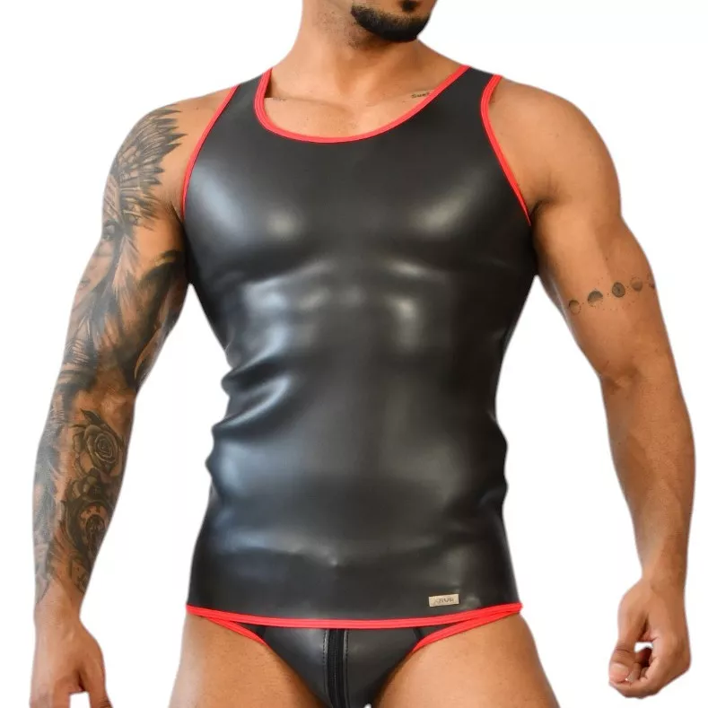 Neopren-Tanktop Xrub Schwarz-Rot