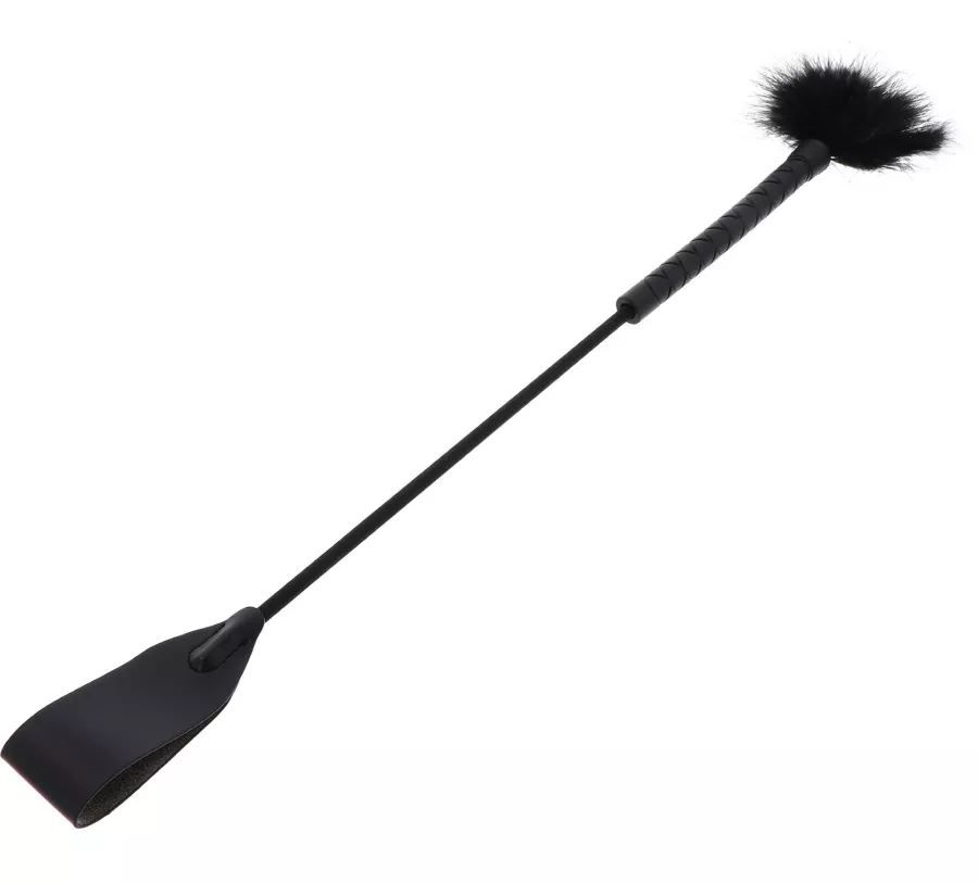 Peitsche und Feder Tick Whip 56cm Schwarz