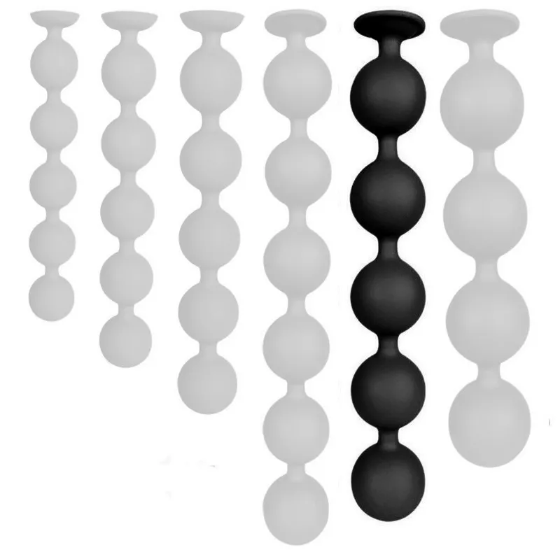 Kugeln Bulby Butt XXL 49 x 7,7 cm Schwarz
