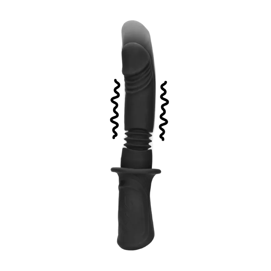 Dildo Griff Stoß Vibs Thrust 18,5 x 4 cm