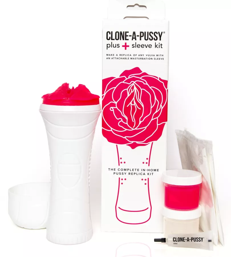 Clone-a-pussy Moulage-Set mit rosafarbenem Masturbator