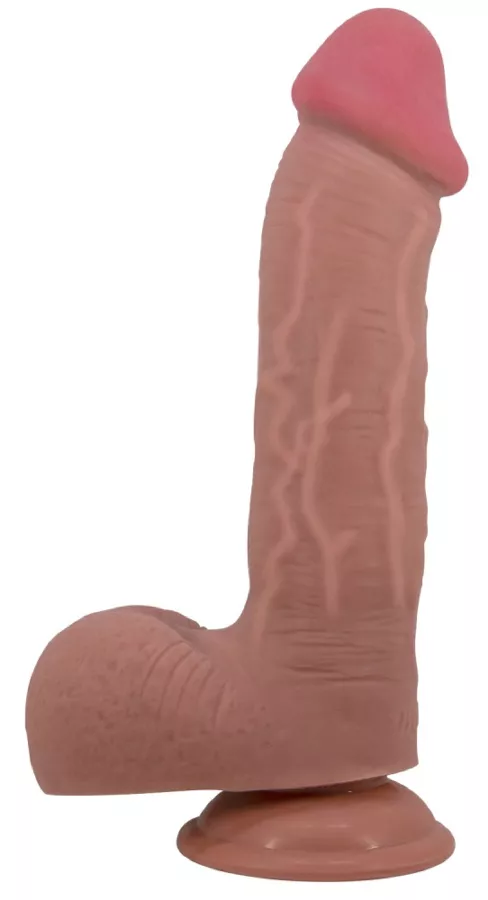 Dildo Emeka 17 x 4.8cm Dunkle Hautfarbe