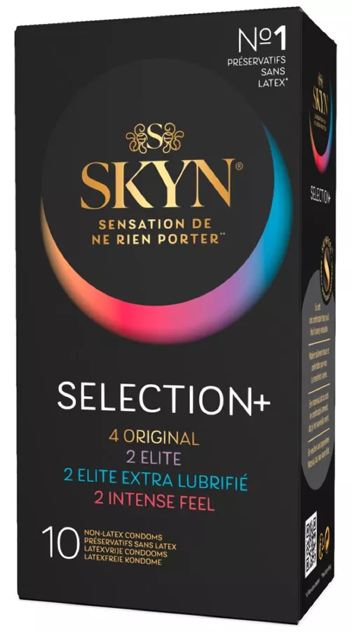 Packung Latexfreie Kondome Skyn Selection 53mm x10
