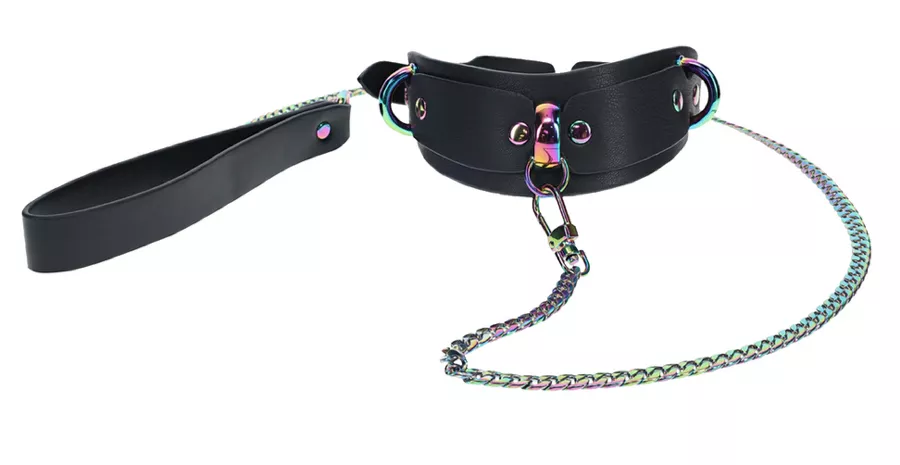 Halsband-Leine Venise Schwarz