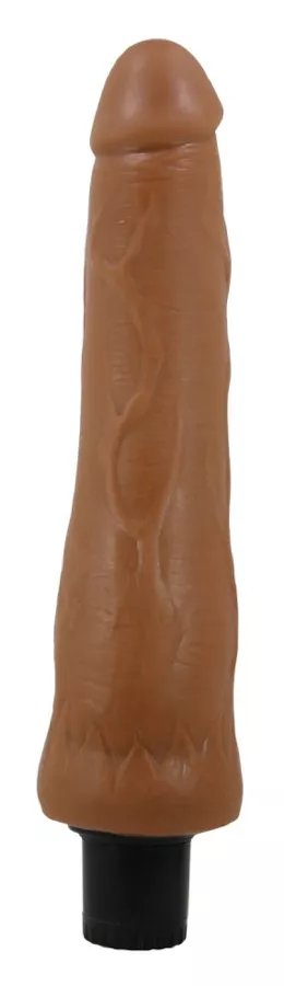 Vibrierender Dildo Alfredo 21 x 5,5 cm Braun