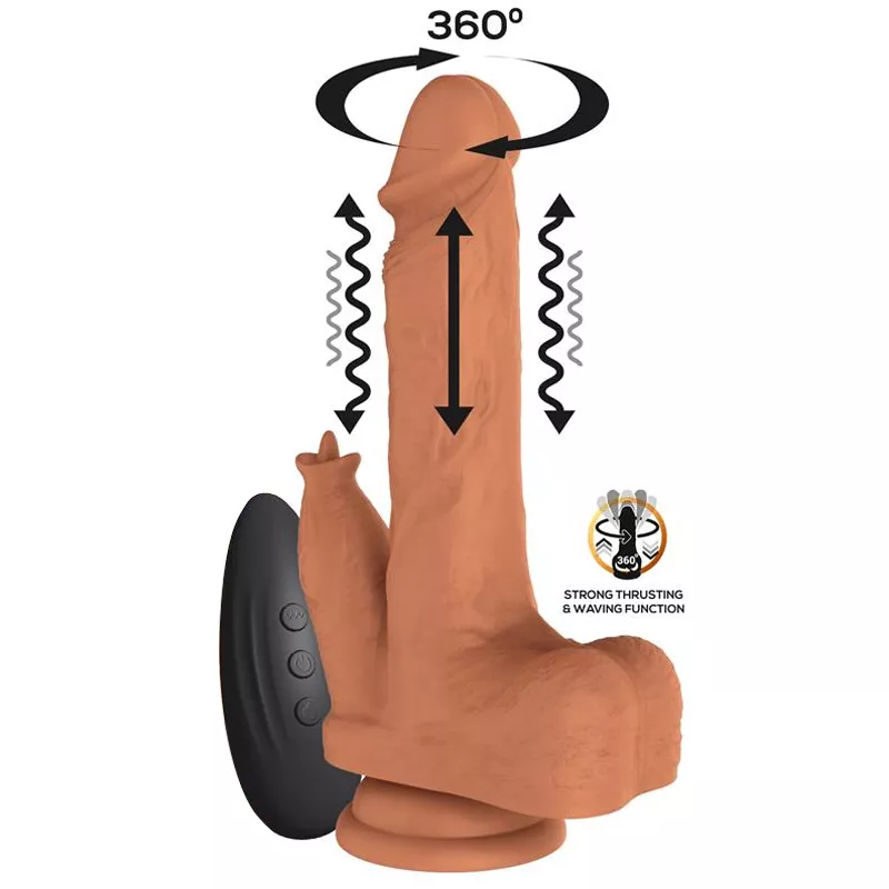 Stoß-Vibrator Dildo Quintus 17 x 4cm
