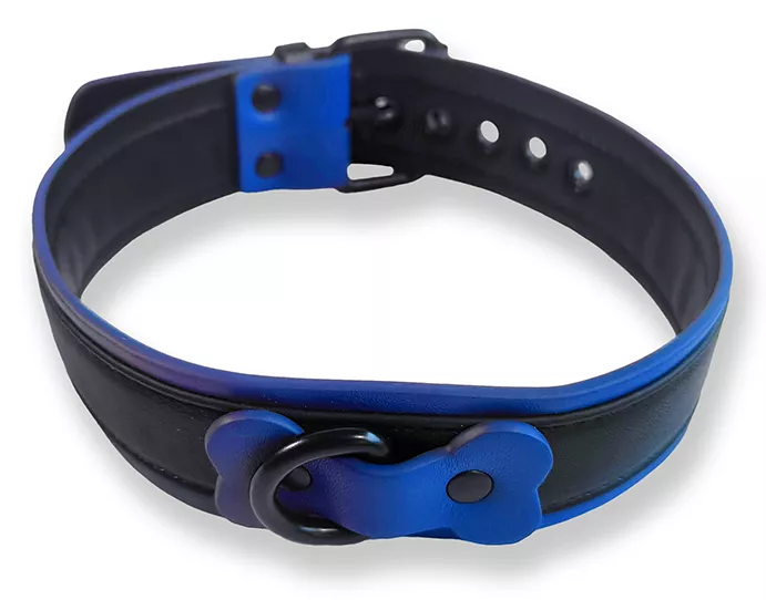 Halsband Puppy Collar Schwarz-Blau