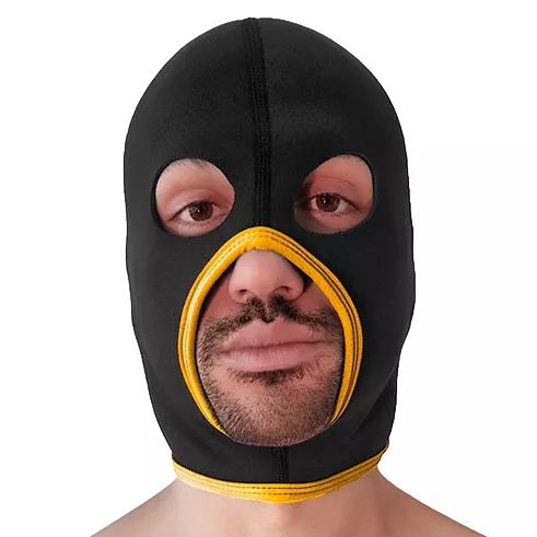 Kopfhaube Eyes Face Brutus Schwarz-Gelb