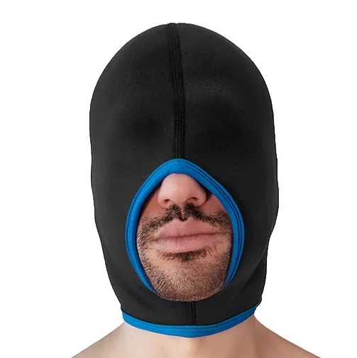 Haube Face Fucker Brutus Schwarz-Blau