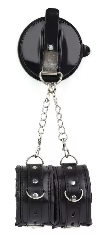 Handschellen mit Saugnapf Strongcup Schwarz
