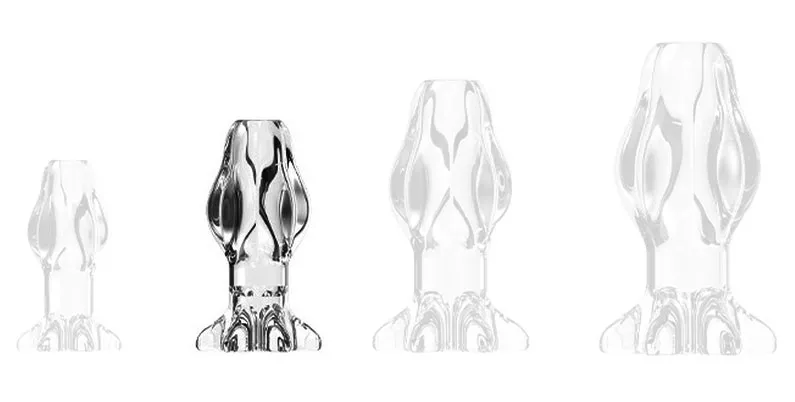 Tunnel-Plug Starass Transparent M 9 x 5cm