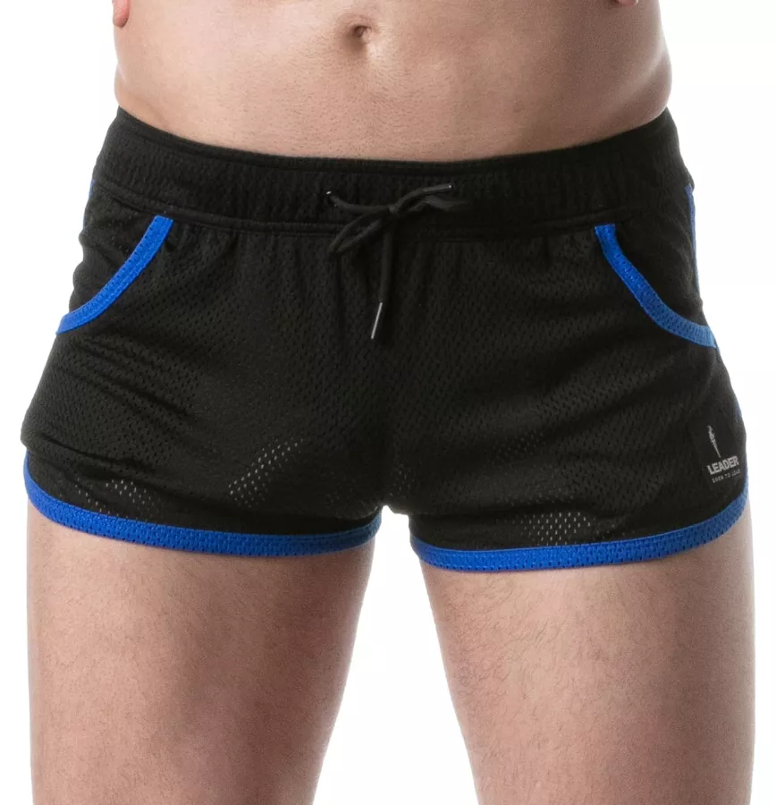Netz-Shorts LOADED Schwarz-Blau