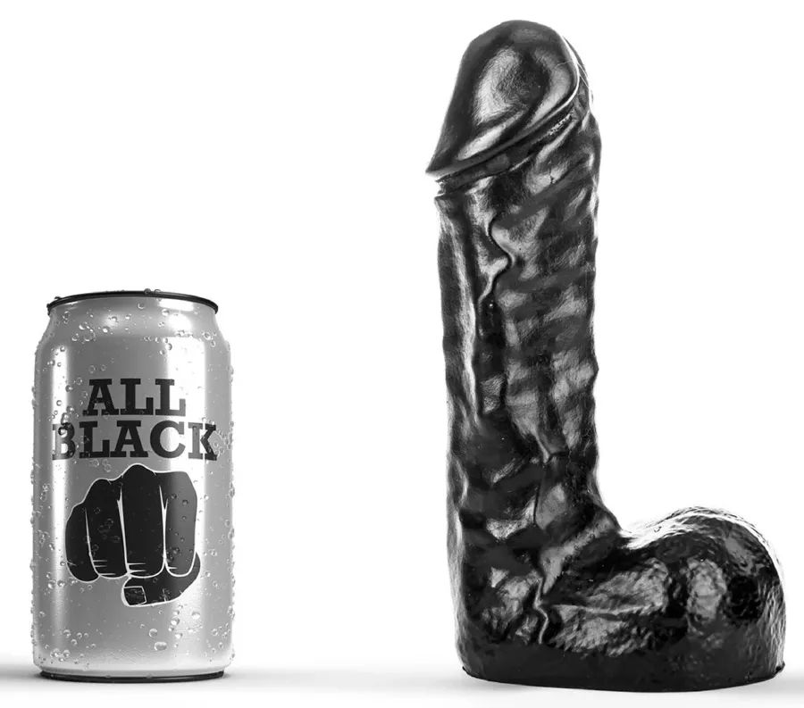 Dildo AB62 Colin All Black 15 x 5cm