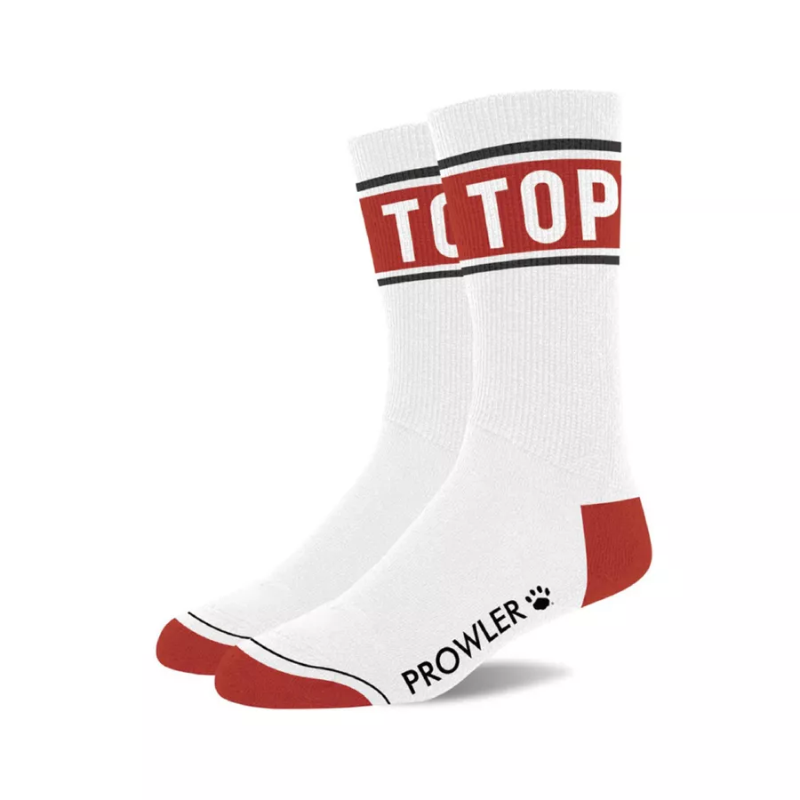 TOP-Socken Weiß-Rot