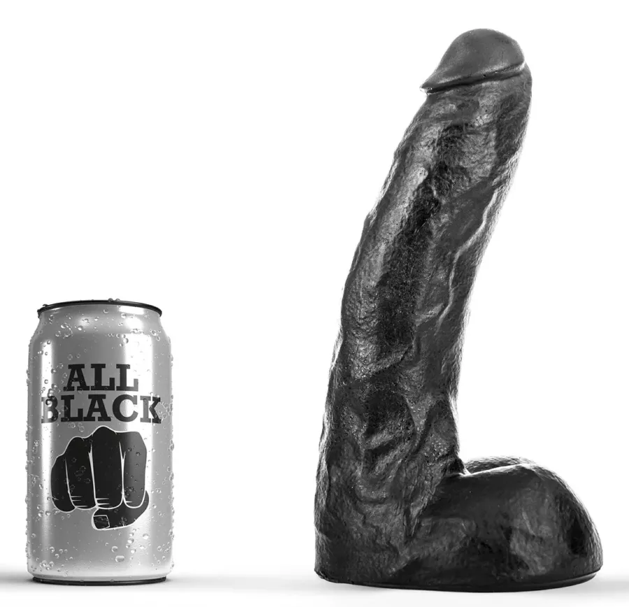 Dildo AB63 Chris All Black 19 x 5.5cm