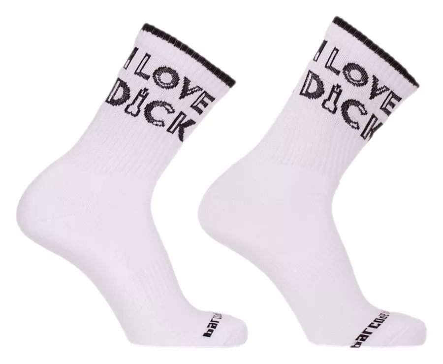 I love Dick Socken Weiß