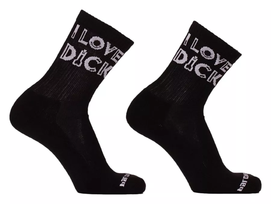 I Love Dick Socken Schwarz
