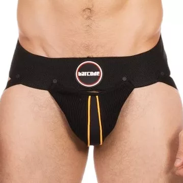 Jockstrap Rokk Schwarz-Gelb