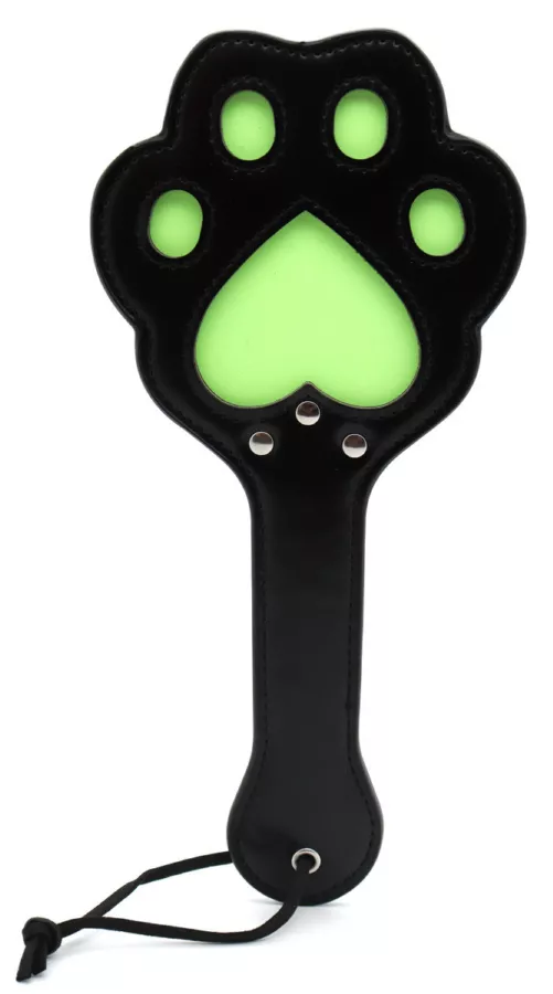 Pfoten-Paddle 28 x 13cm Schwarz-Grün