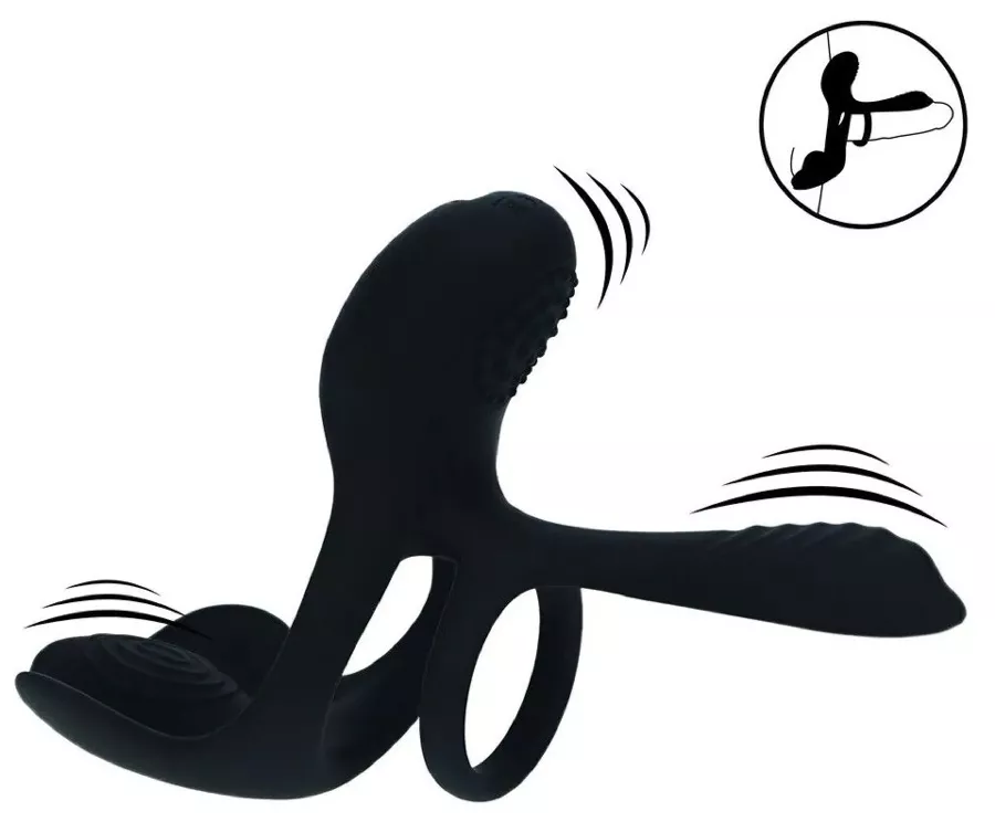 Vibracock Cockring mit vibierendem Etui 10 Vibrationen