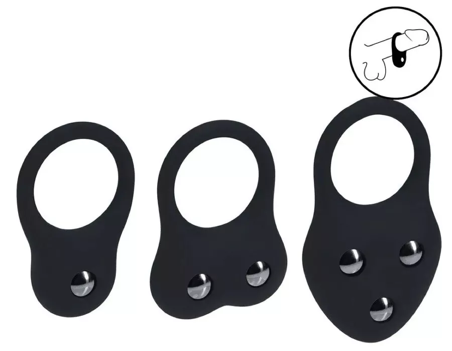 Set von 3 Cockrings Training Ring 40-110gr
