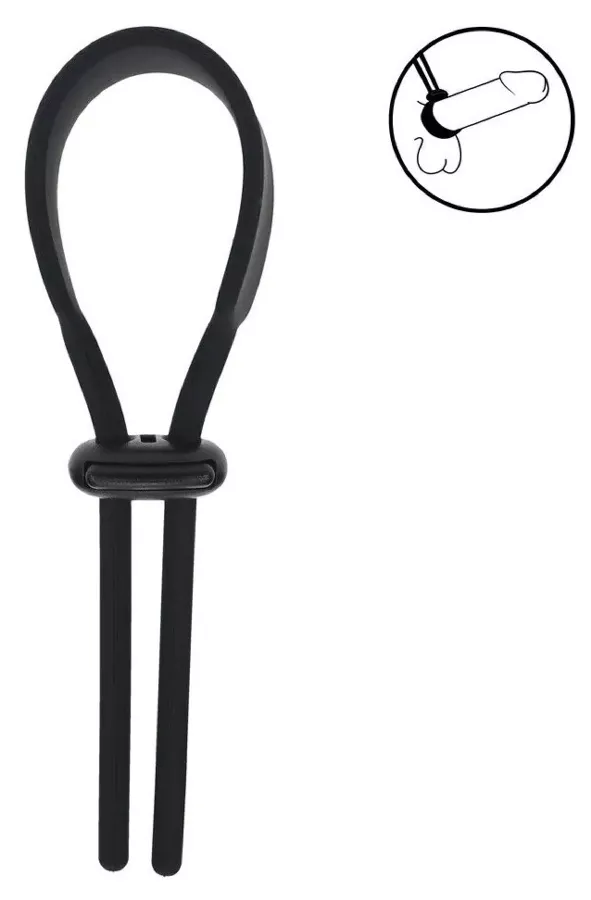 Verstellbarer Ring Wide Lasso 35-65 mm Schwarz