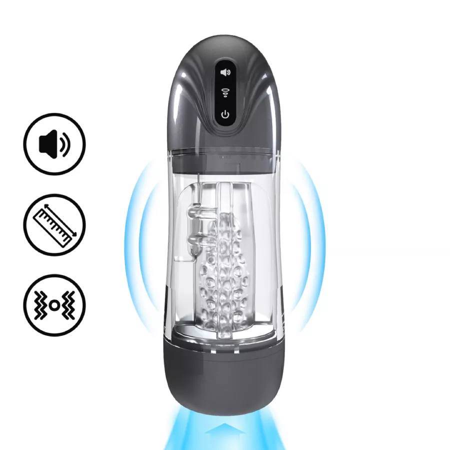 Masturbator Sonicpull Vibrationen und Saugen Schwarz