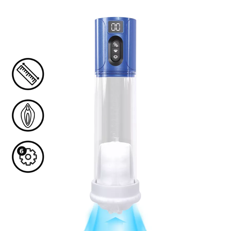 Penispumpe Hyperlift 22 x 7 cm Blau